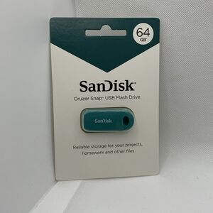 SanDisk Cruzer Snap USB 2.0 Flash Drive 32GB Green Retractable Jump New Sealed